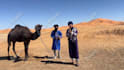 create a happy birthday video from the sahara desert