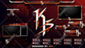 design animated twitch overlay screens and logo