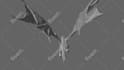 do 3d model dragon model creature model  for game or 3d printing