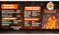 design digital menu board or animated TV menu for restaurant