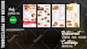 design professional and modern print menus for the restaurants and cafes