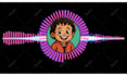 add a waveform audiogram to music video or podcast teaser