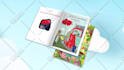 make kids book promotion video or trailer with page flip