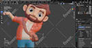 model 3d low poly character, rigging for game asset, animation, and others