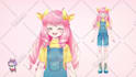 draw professional live2d vtuber model with rigging and expression movement