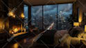 create cozy rain ambient video with natural sounds relaxing rain video
