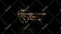 create a 3d glossy metal reveal