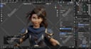 design stylized 3d character modeling for rigging, games, animation