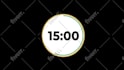 transparent countdown timer clock for fitness yoga workout