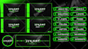 make custom professional animated twitch overlay, twitch stream overlay
