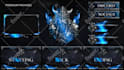 design best animated twitch stream overlay package and logo