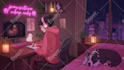 create lofi loop animation and illustration