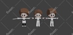 do unique 3d cartoons , rigging and animation in blender 3d
