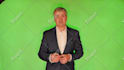 create a green screen british spokesperson or presenter video