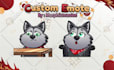 create animated emotes, chibi emotes, twich emotes, vtuber for stream