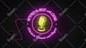 make 3d custom neon light intro text or logo animation