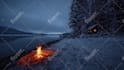 make relaxing winter snow, christmas rain videos with natural sounds