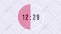 create clock countdown timer animation video up to 60min