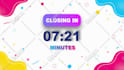 create 4k countdown or count up clocks with a personalized animation video