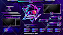 design animated twitch overlay screens and logo