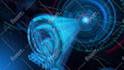 create a futuristic logo animation with holographic effects