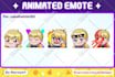 create custom twitch emotes animated GIF for twitch, discord, kick