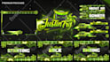 design best animated twitch stream overlay package and logo