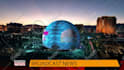 display your logo on a sphere in vegas for facebook, tiktok, and instagram short