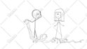 create a stick figure with a paint explainer style video