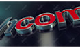 make this 3d metallic silver logo animation