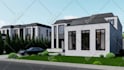 create an ultra realistic architectural exterior rendering