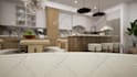 create luxury modern kitchen interior with photorealistic 3d render