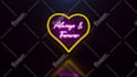 make 3d neon sign light intro text or logo animation