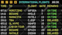 make airport board music visualizer or audio visualizer
