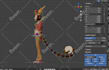 rig your 3d character in blender for animation,unreal ,unity
