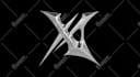 design 3d chrome  logo y2k spinning animation