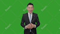 be your asian video spokesperson on green screen