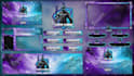 design animated twitch overlay, obs overlay, stream logo, panels, transition