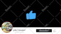 do youtube insta facebook 3d subscribe button with transparent bg
