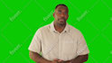 record an male spokesperson video with a green screen