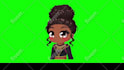 pngtuber cute or chibi vtuber design for live2d models or vtuber model