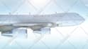 add your logo or text on a flying boeing plane