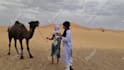 create a happy birthday video from the sahara desert