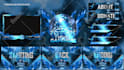 design best animated twitch stream overlay package and logo