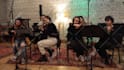 record live strings section in professional studio