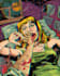 make illustration in distressed retro and comic art style