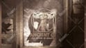 create 3d ancient stone door open logo reveal intro animation