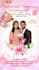 create an amazing  animated wedding invitation video and cards