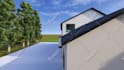 do house exterior facade 3d modeling , rendering