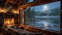 create ultra realistic cozy rain ambience videos for sleep, study, youtube